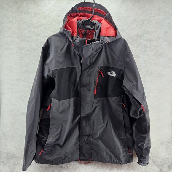 The North Face Other - The North Face Men's Hyvent Black Gray Zip Up Hooded Jacket Coat XL SHELL ONLY